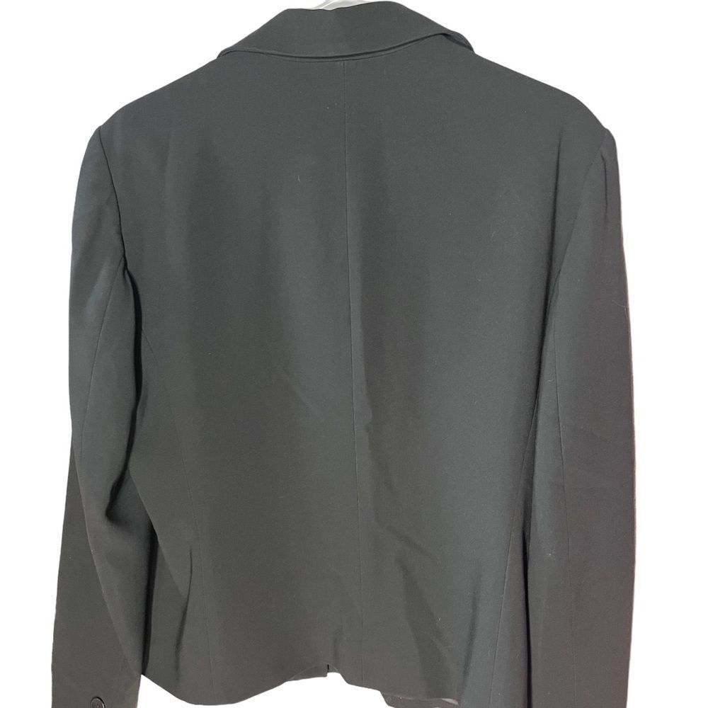Jones New York Collection Platinum Blazer Jacket 6 Button Black Sz 14 - Picture 2 of 7
